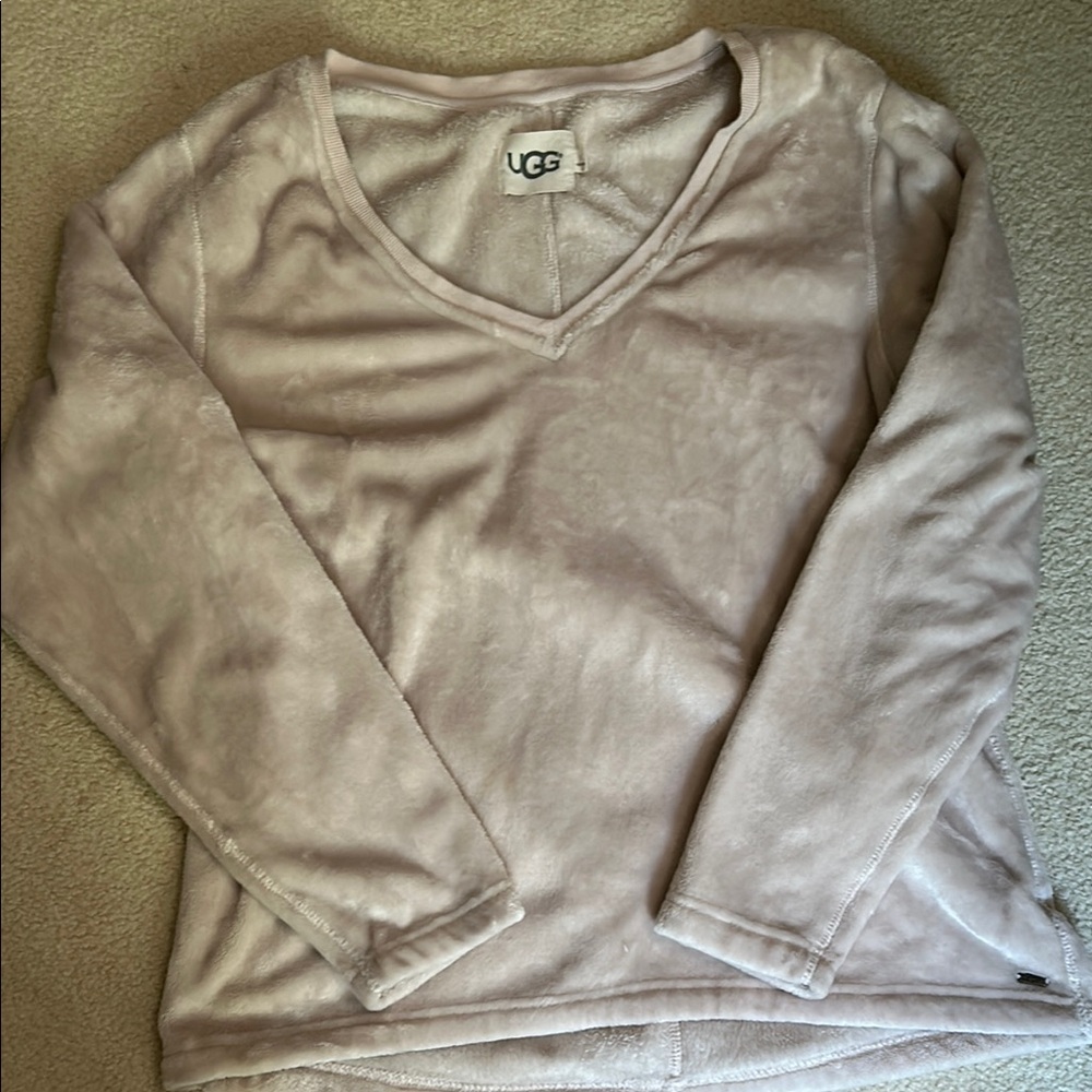 UGG Blush V-Neck Fleece Pullover